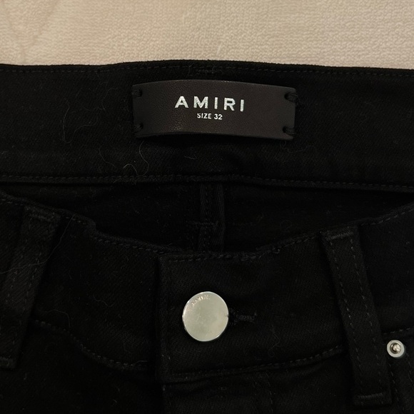 NWOT - AMIRI Distressed Ultra Suede Jeans - Picture 5 of 11